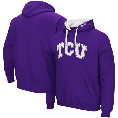 TCU Horned Frogs Colosseum Big & Tall Arch & Logo 2.0 Pullover Hoodie - Purple