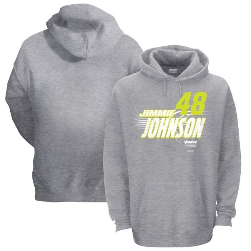 Jimmie Johnson Hendrick Motorsports Team Collection 1-Spot Pullover Hoodie - Gray