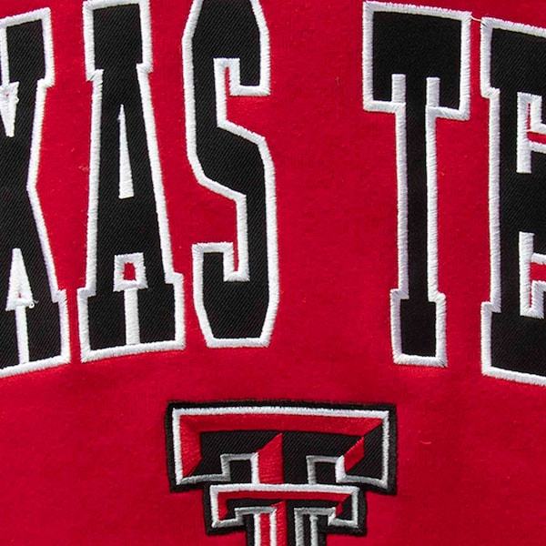 Texas Tech Red Raiders Colosseum Arch & Logo Crew Neck Sweatshirt - Red