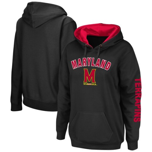 Maryland Terrapins Colosseum Women's Loud and Proud Pullover Hoodie - Black