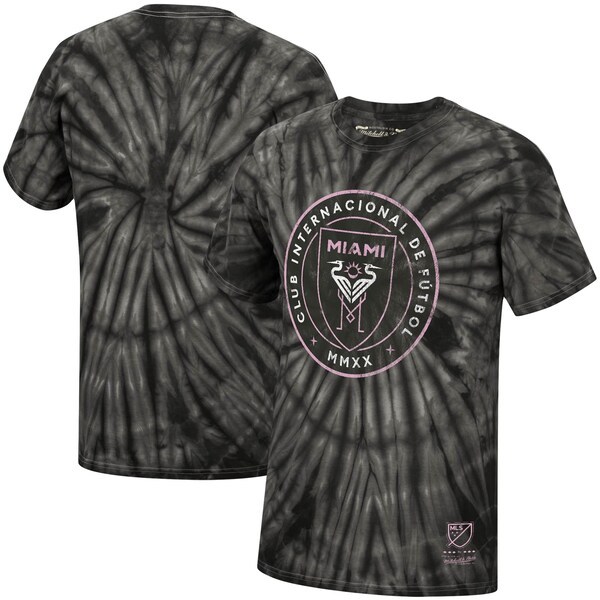 Inter Miami CF Mitchell & Ness Vintage Tie Dye T-Shirt - Black
