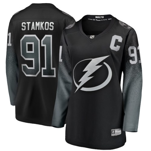 Steven Stamkos Tampa Bay Lightning Fanatics Branded Women's Alternate Breakaway Player Jersey - Black