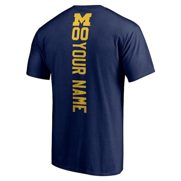 Michigan Wolverines Fanatics Branded Playmaker Football Personalized Name & Number T-Shirt - Navy