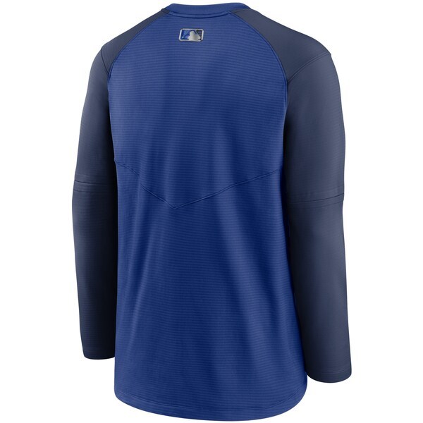 Toronto Blue Jays Nike Authentic Collection Pregame Performance Raglan Pullover Sweatshirt - Royal/Navy