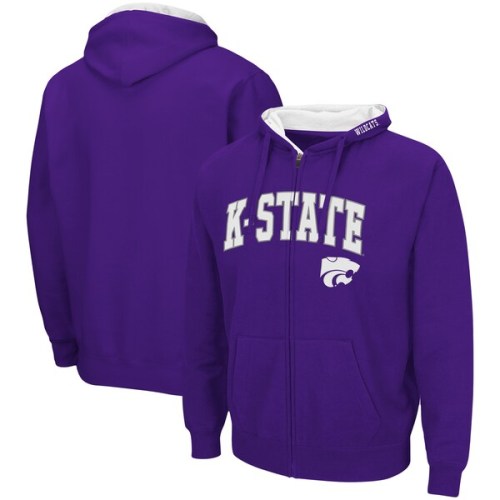 Kansas State Wildcats Colosseum Arch & Logo 3.0 Full-Zip Hoodie - Purple
