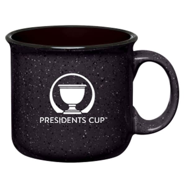 2022 Presidents Cup 15oz. Speckled Mug - Black/White