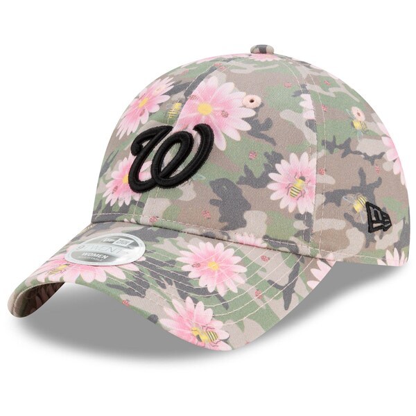 Washington Nationals New Era Women's Floral Morning 9TWENTY Adjustable Hat - Camo