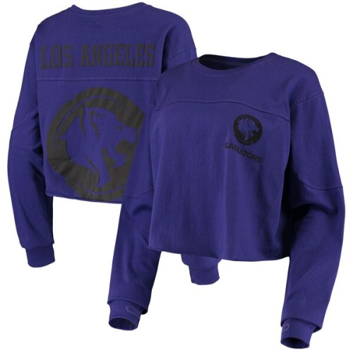 Los Angeles Gladiators G-III 4Her by Carl Banks Women's Spirit Long Sleeve T-Shirt - Purple