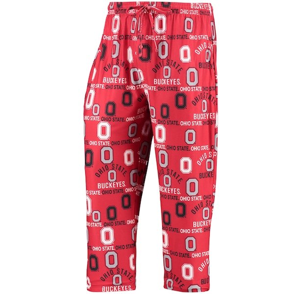 Ohio State Buckeyes Concepts Sport Flagship Allover Print Sleep Pants - Scarlet