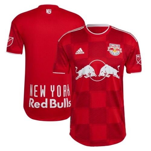 New York Red Bulls adidas 2022 1Ritmo Authentic Blank Jersey - Red