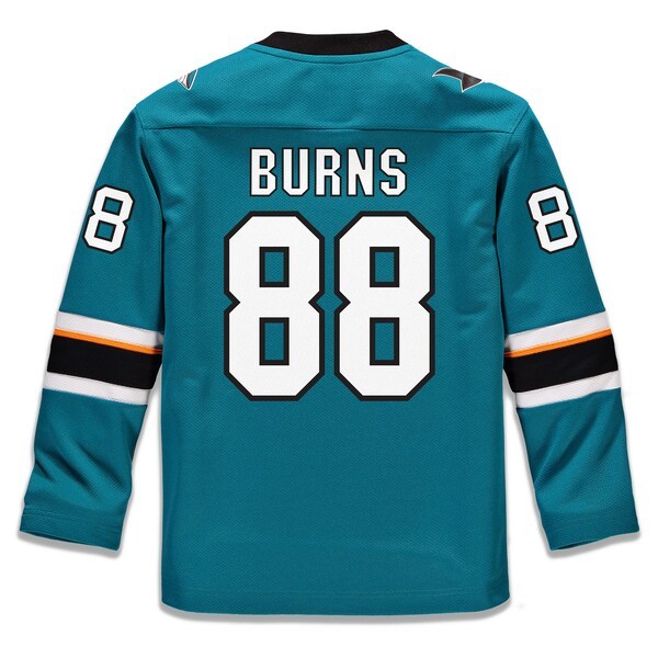 Brent Burns San Jose Sharks Fanatics Branded Youth Replica Player Jersey - Teal
