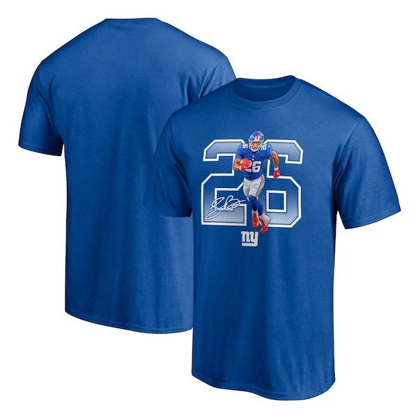 Saquon Barkley New York Giants Fanatics Branded Powerhouse Player Graphic T-Shirt - Royal