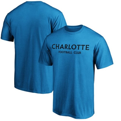Charlotte FC Fanatics Branded Wordmark T-Shirt - Blue