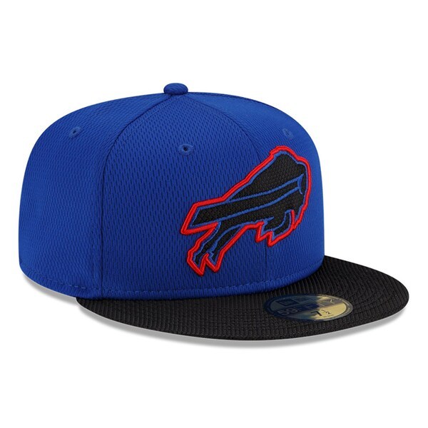Buffalo Bills New Era 2021 NFL Sideline Road 59FIFTY Fitted Hat - Royal/Black