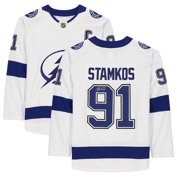 Steven Stamkos Tampa Bay Lightning Fanatics Authentic Autographed White Fanatics Breakaway Jersey