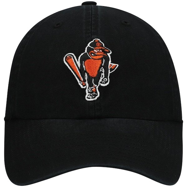 Baltimore Orioles '47 Logo Cooperstown Collection Clean Up Adjustable Hat - Black