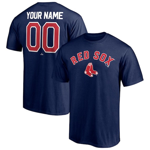 Boston Red Sox Fanatics Branded Personalized Team Winning Streak Name & Number T-Shirt - Navy
