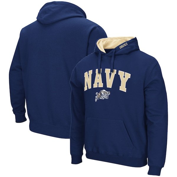 Navy Midshipmen Colosseum Arch & Logo 3.0 Pullover Hoodie - Navy