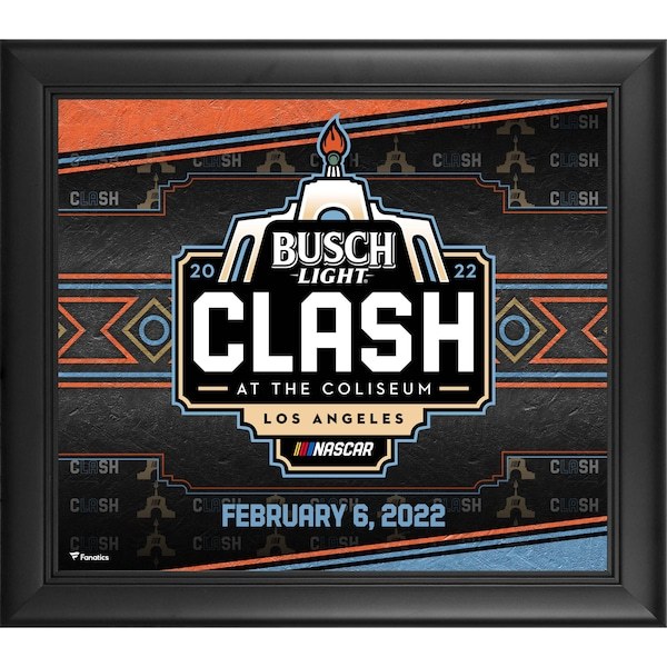 NASCAR Fanatics Authentic Framed 15" x 17" 2022 Clash at the LA Coliseum Collage
