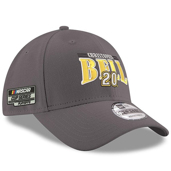 Christopher Bell New Era 2021 NASCAR Cup Series Playoffs 9FORTY Adjustable Snapback Hat - Graphite