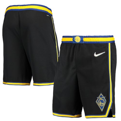 Golden State Warriors Nike 2021/22 City Edition Swingman Shorts - Black