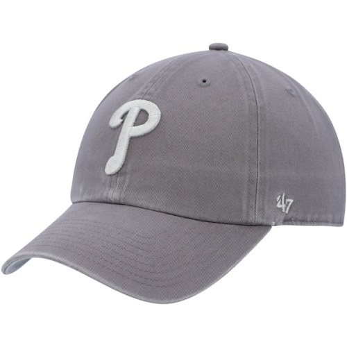 Philadelphia Phillies '47 Tonal Ballpark Clean Up Adjustable Hat - Gray