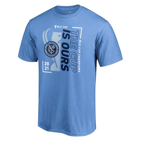 New York City FC Fanatics Branded 2021 MLS Cup Champions Parade T-Shirt - Sky Blue