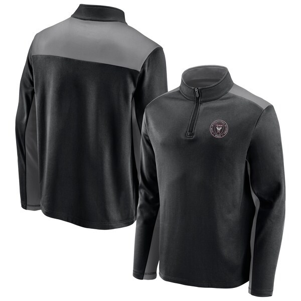 Inter Miami CF Fanatics Branded Primary Logo 1/4-Zip Fleece Jacket - Black