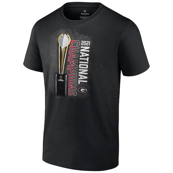 Georgia Bulldogs Fanatics Branded College Football Playoff 2021 National Champions Trophy T-Shirt - Black