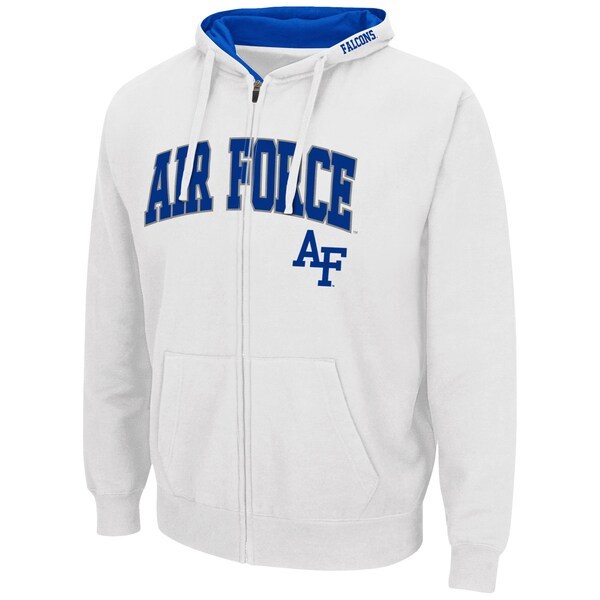 Air Force Falcons Colosseum Arch & Logo 3.0 Full-Zip Hoodie - White