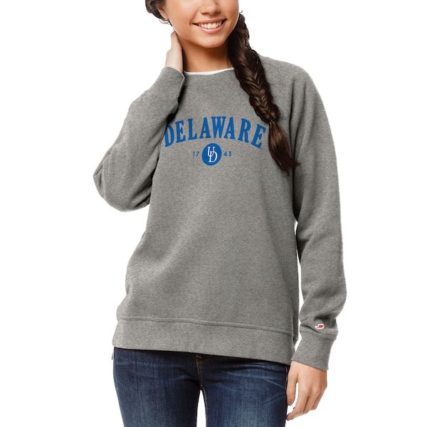 Delaware Fightin' Blue Hens League Collegiate Wear Women's Academy Pullover Sweatshirt - Gray