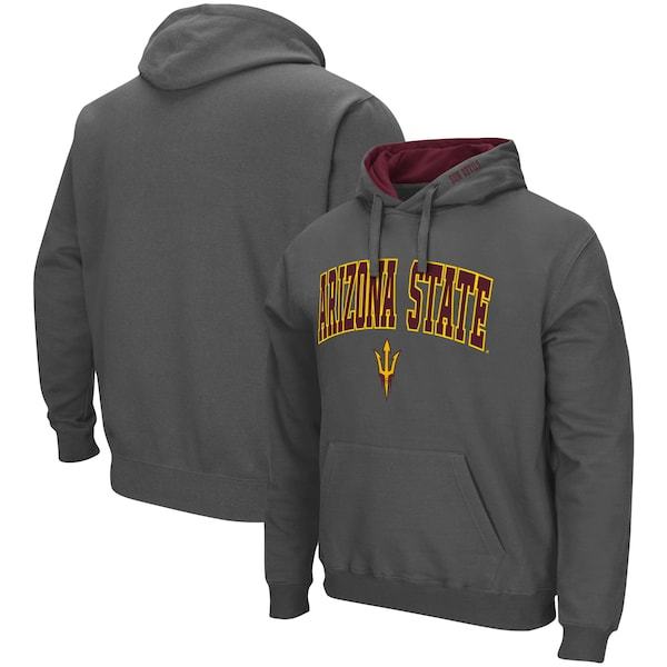 Arizona State Sun Devils Colosseum Arch & Logo 3.0 Pullover Hoodie - Charcoal