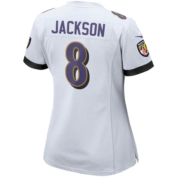 Lamar Jackson Baltimore Ravens Nike Women's Game Jersey - White