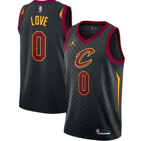 Kevin Love Cleveland Cavaliers Jordan Brand 2020/21 Swingman Jersey - Statement Edition - Black