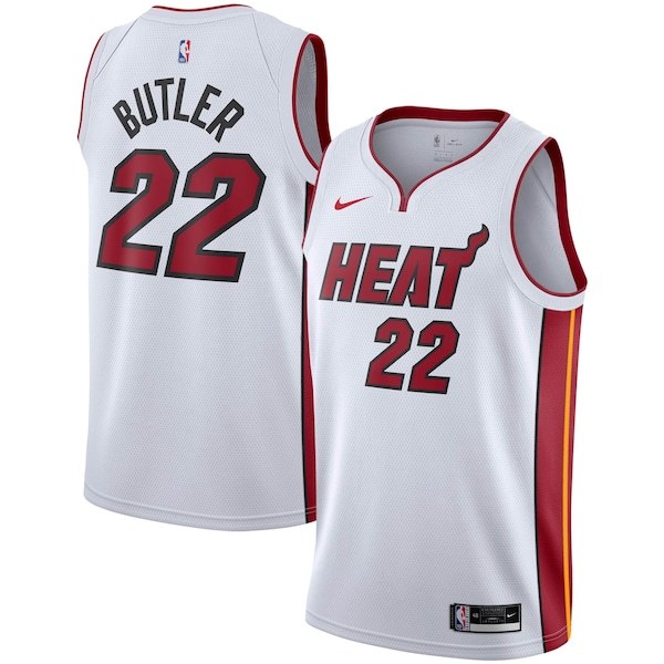 Jimmy Butler Miami Heat Nike 2020/21 Swingman Player Jersey - Association Edition - White