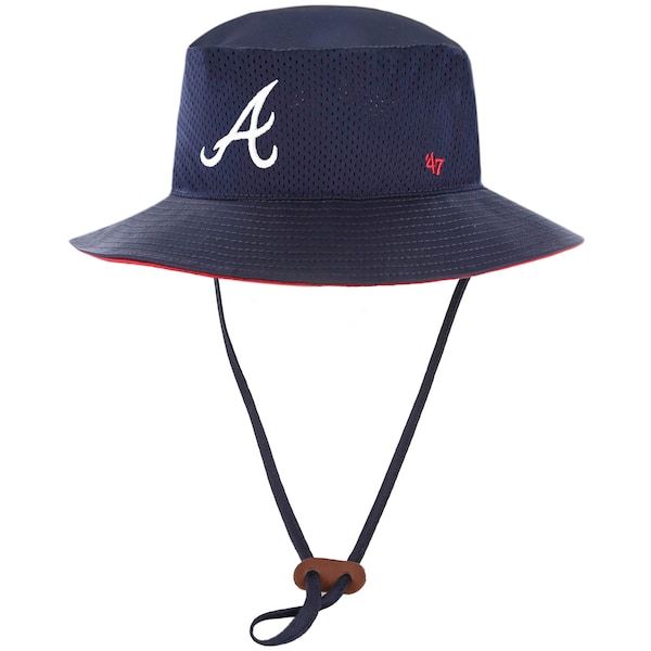 Atlanta Braves '47 Panama Pail Bucket Hat - Navy