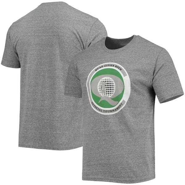 John Deere Classic Blue 84 Heritage Collection Quad Cities Open Tri-Blend T-Shirt - Heathered Gray