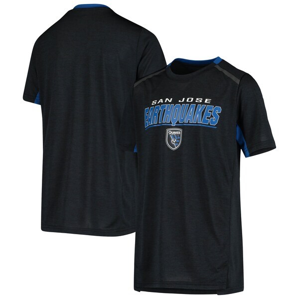 San Jose Earthquakes Youth Static Color Blocked T-Shirt - Black