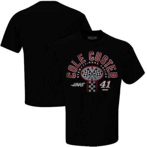 Cole Custer Stewart-Haas Racing Team Collection Pit Stop T-Shirt - Heather Black