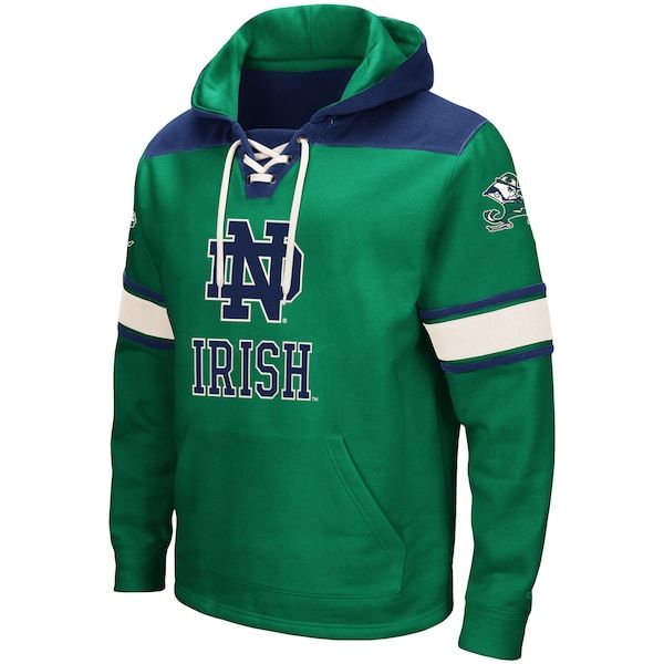 Notre Dame Fighting Irish Colosseum 2.0 Lace-Up Pullover Hoodie - Green