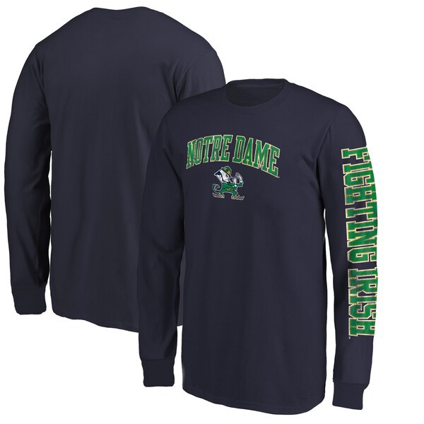 Notre Dame Fighting Irish Fanatics Branded Daol Mascot Long Sleeve T-Shirt - Navy