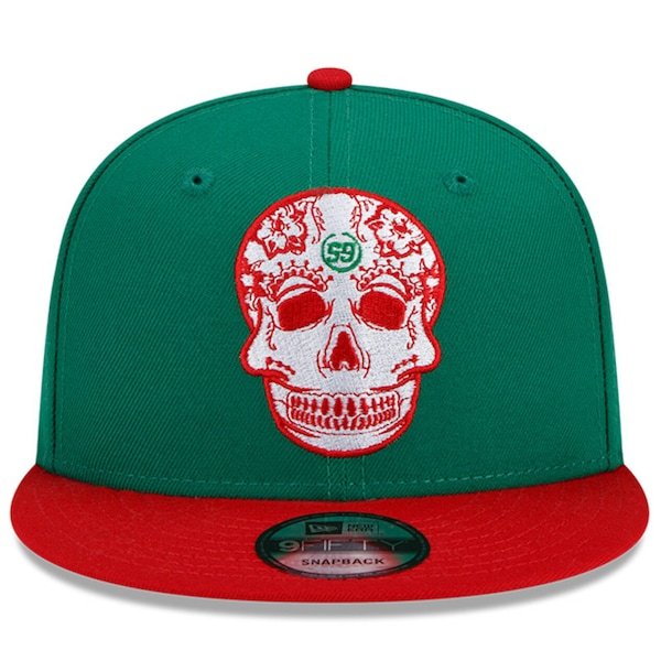 Daniel Suarez New Era Sugar Skull 9FIFTY Snapback Adjustable Hat - Green/Red