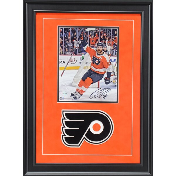 Claude Giroux Philadelphia Flyers Fanatics Authentic Deluxe Framed Autographed 8'' x 10'' Goal Celebration Photograph