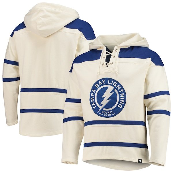 Tampa Bay Lightning '47 Superior Lacer Team Pullover Hoodie - Cream