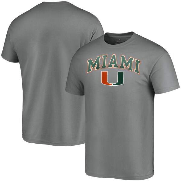Miami Hurricanes Fanatics Branded Campus T-Shirt - Charcoal