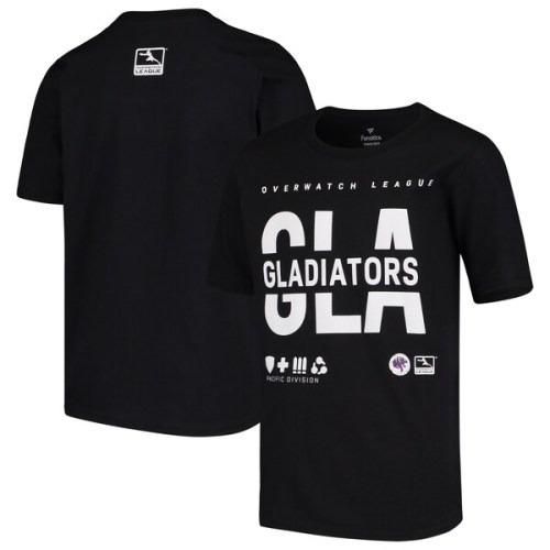 Los Angeles Gladiators Youth Overwatch League Splitter T-Shirt - Black