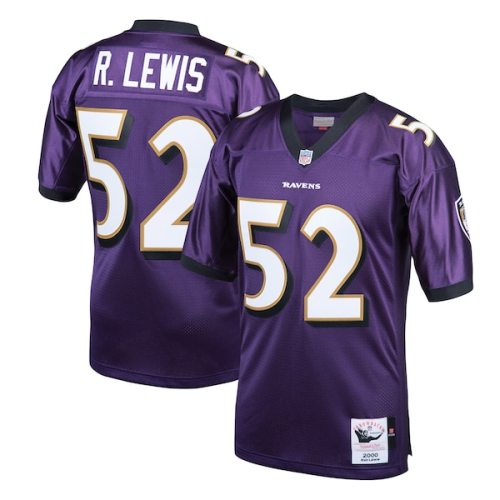 Ray Lewis Baltimore Ravens Mitchell & Ness 2000 Authentic Throwback Retired Player Jersey - Purple
