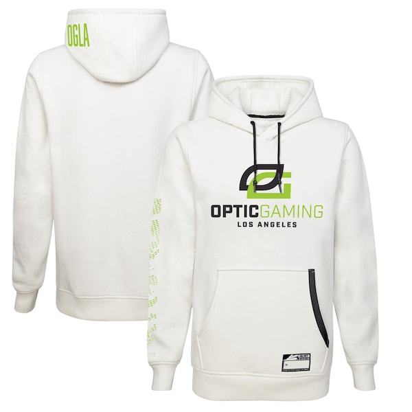 OpTic Gaming Los Angeles Primary Authentic Player Pullover Hoodie - White