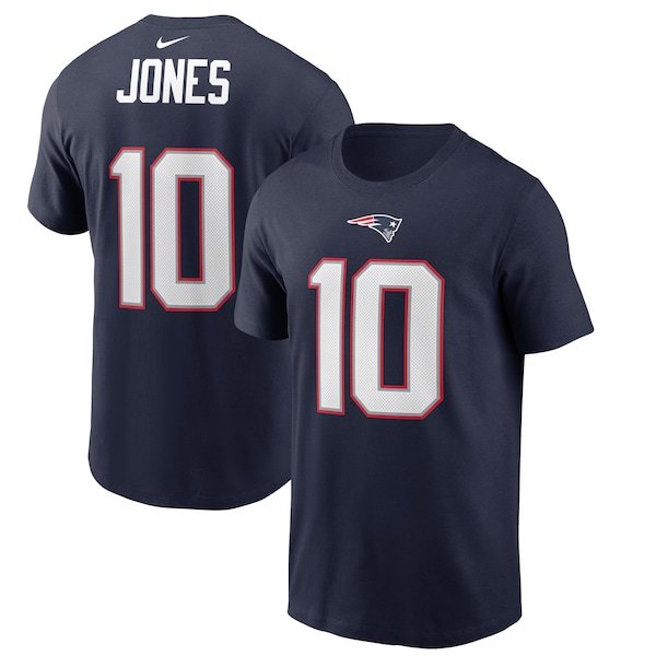 Mac Jones New England Patriots Nike Player Name & Number T-Shirt - Navy