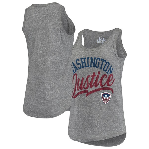 Washington Justice G-III Sports by Carl Banks Women's Playoff Tri-Blend Tank Top - Gray